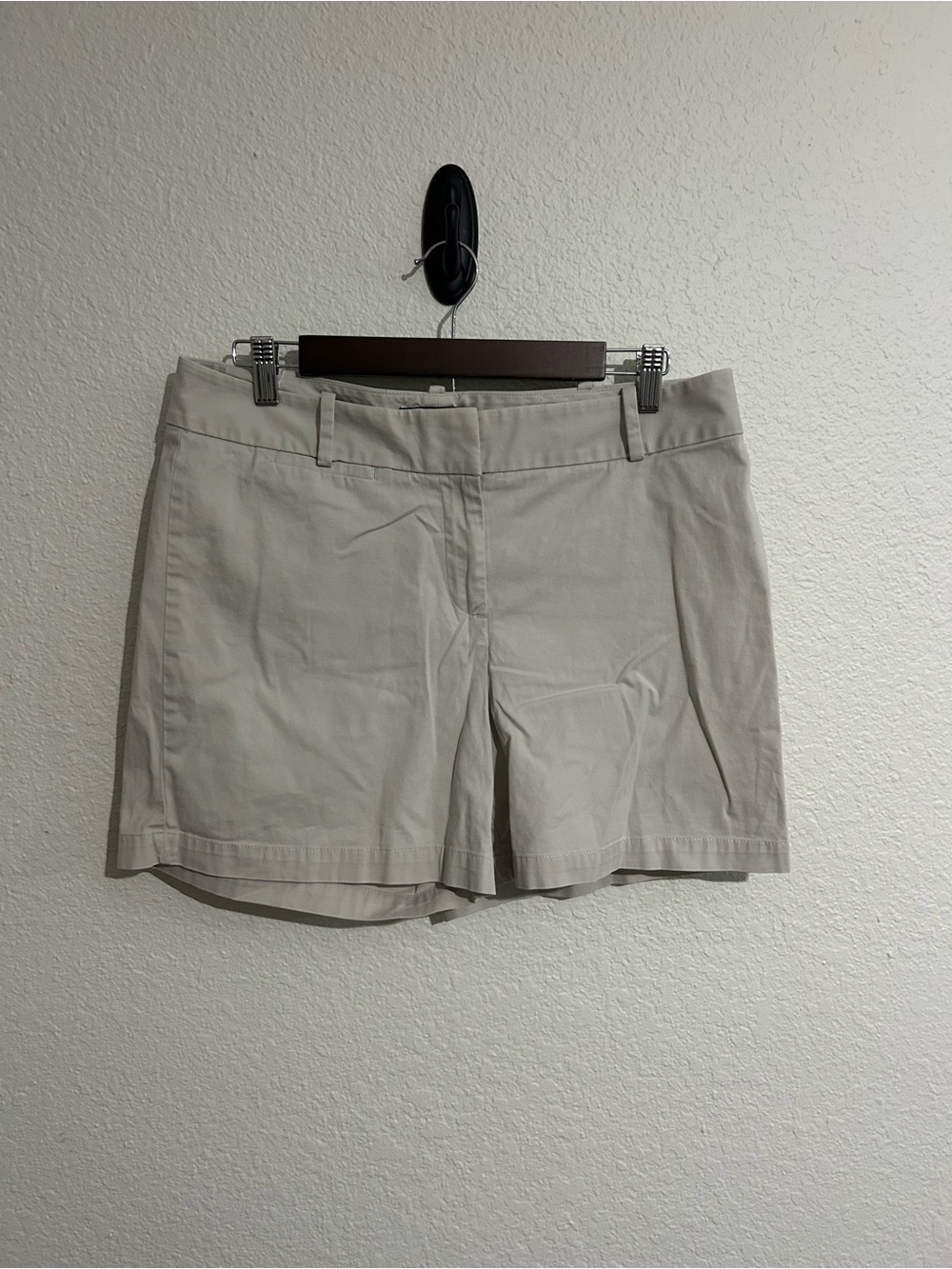 Talbots Light Taupe Tailored Cotton Shorts